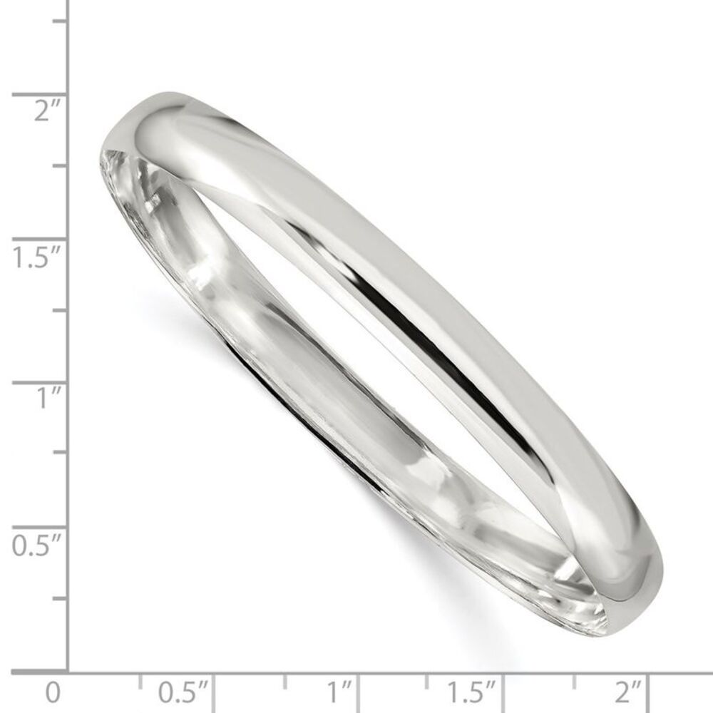 Kazi Luxury Sterling Silver 7mm Solid Polished Pl… - image 3